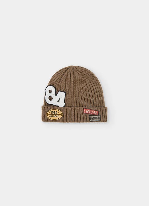 Boys  Brown Hat with Patches| 694144