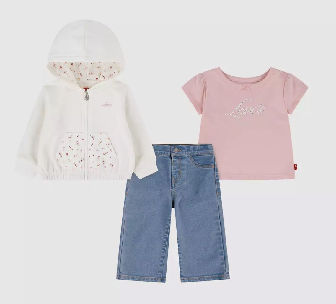 Baby Hoody Tee and Wide Pants 1ER586-A35, Colour: Pink, Size: 6M