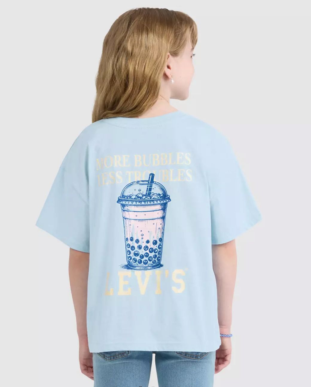 Kids Boba Oversized Tee 3ER386-C6T, Colour: Angel Falls, Size: 4Y