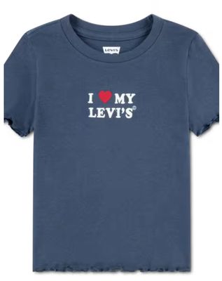 Kids I Heart My Levi's Ribbed Top 3ER400-UF3