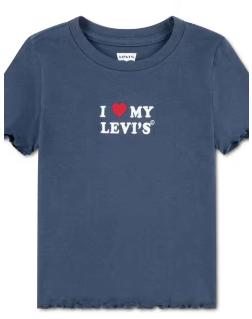 Kids I Heart My Levi's Ribbed Top 3ER400-UF3, Colour: Big Dipper, Size: 4Y
