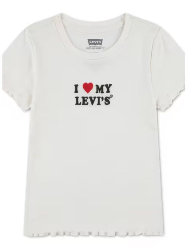 Kids I Heart My Levi's Ribbed Top 3ER400-W0E