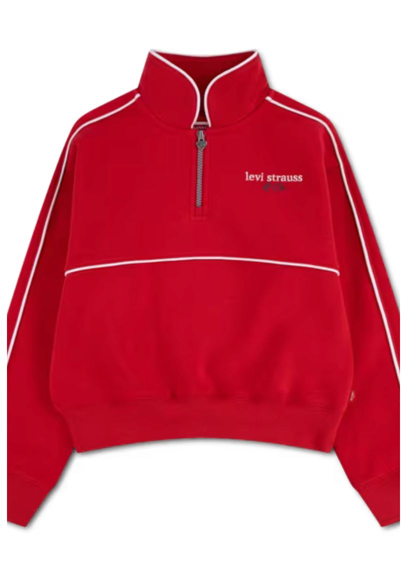 Kids Meet And Greet Half Zip Pullover 3ER410-R1D, Colour: Mars Red, Size: 4Y