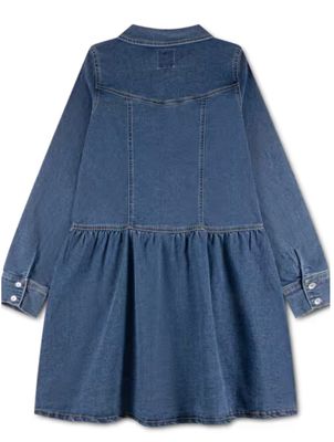 Kids Long Sleeve Drop Waist Dress 3ER790-MFM