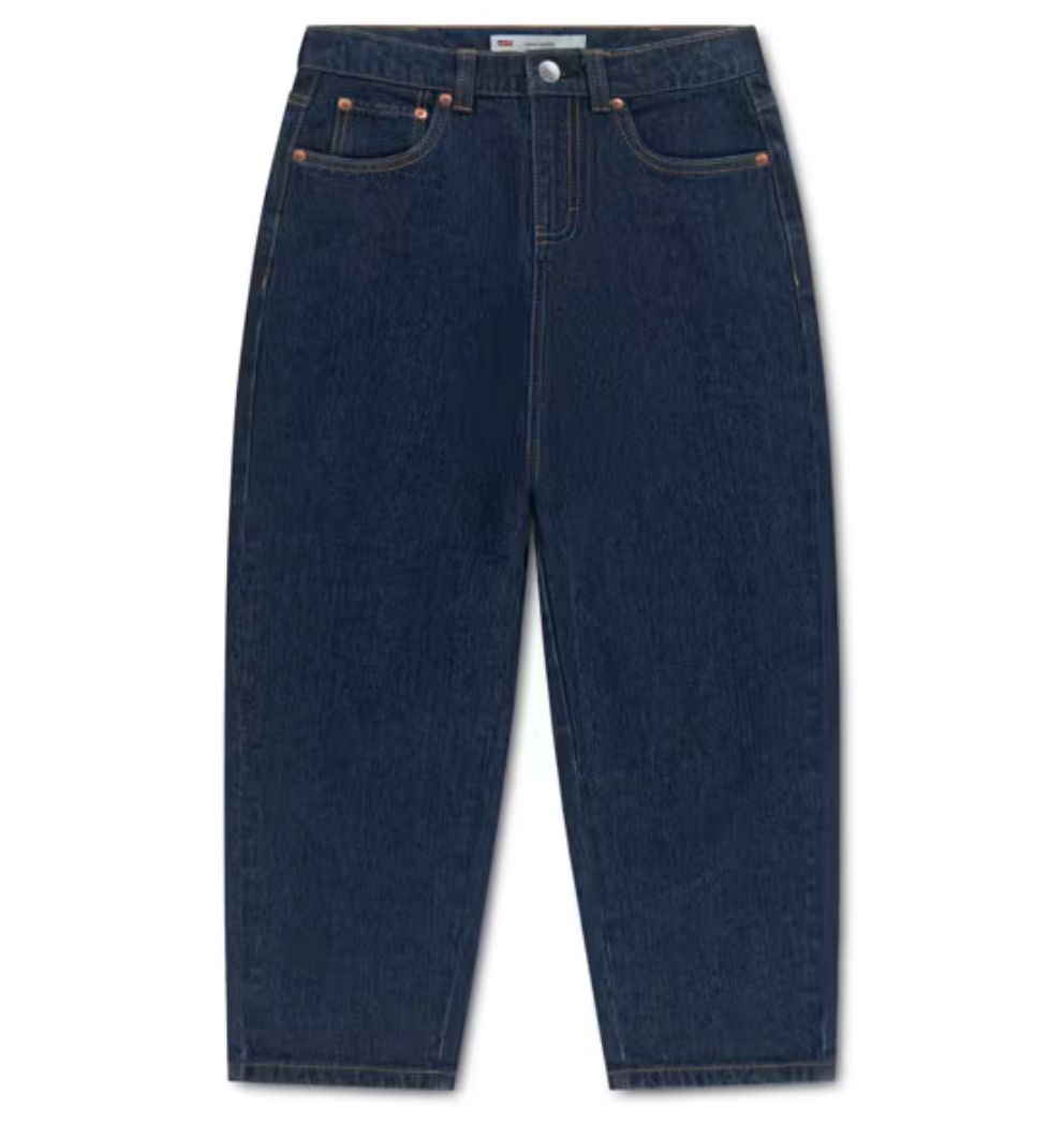 Teenager High Rise Baggy Barrel Jeans 4EN387-UML, Colour: Dark Roast, Size: 10Y