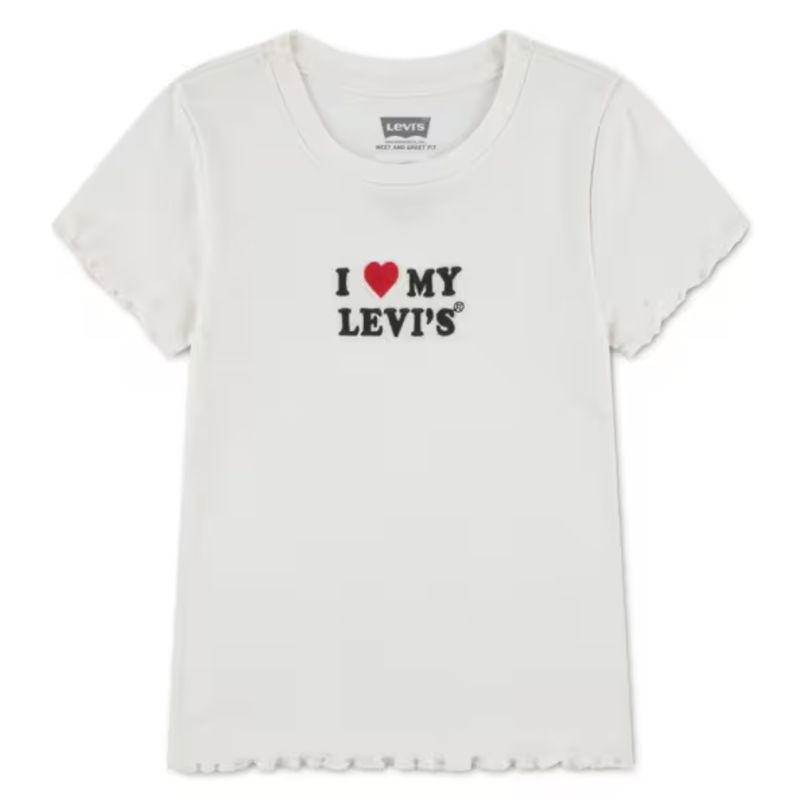 Teenager I Heart My Levi's Ribbed Top 4ER400-W0E