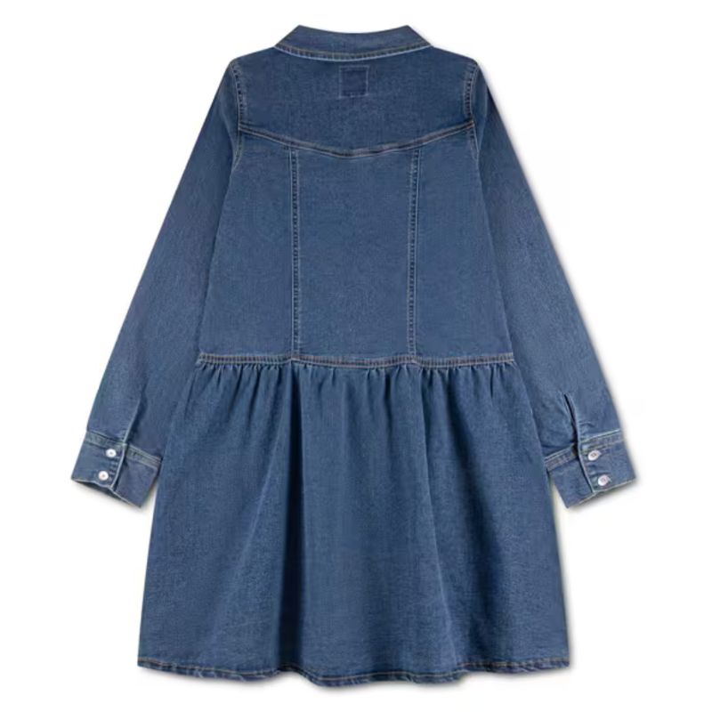 Teenager Long Sleeve Drop Waist Dress 4ER790-MFM