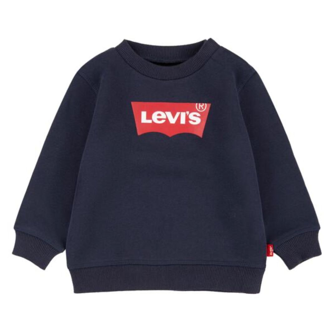 Baby Batwing Crewneck Sweatshirt 6E9079-C8D, Colour: Dress Blues, Size: 6M