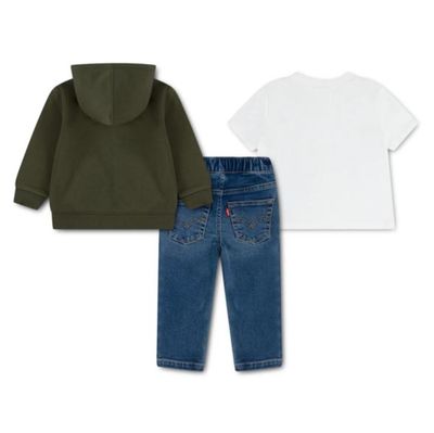 Baby 3 Pieces Full Zip Hoodie Set 6ER558-E3V