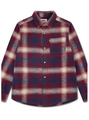 Kids Shadow Plaid Shirt 8ER927-RC9