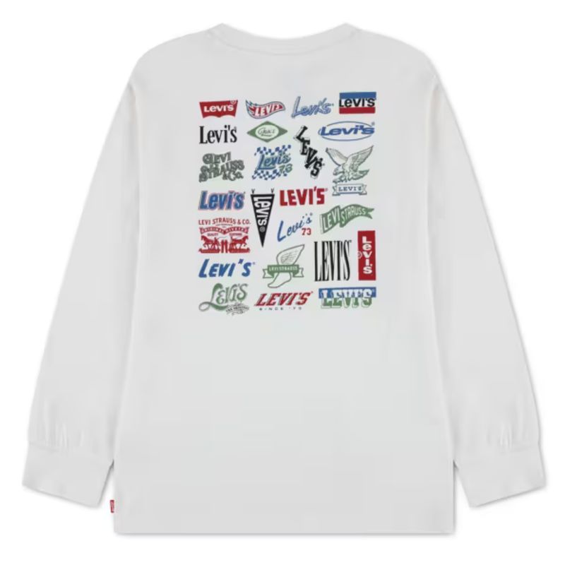 Teenager Heritage Logos Long Sleeve Tee 9ER445-W0E
