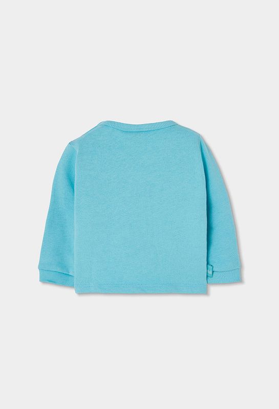Baby Green Fleece Sweatshirt with Giraffe | 264114
