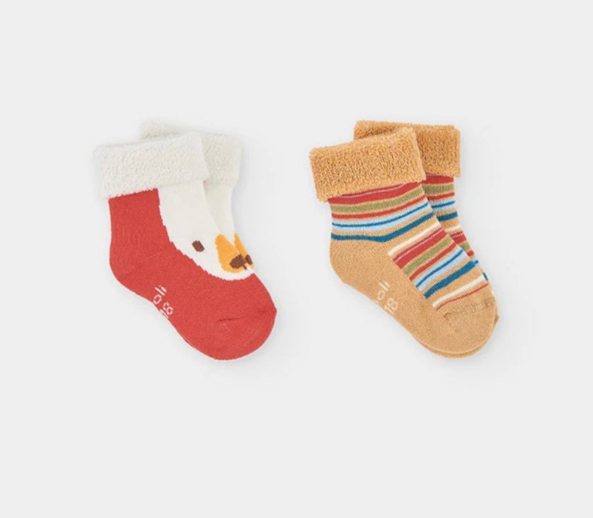Pack Baby Red Duck Print Socks | 294005, Size: 16/18 (0-6m)