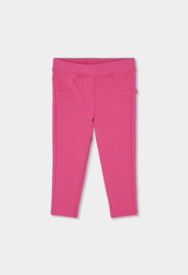 Girls Orange Elastic Fleece Trousers | 494030