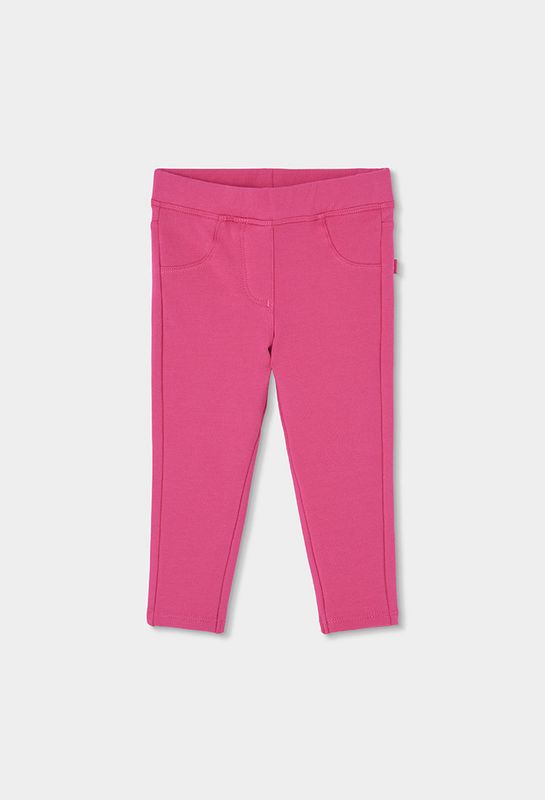 Girls Orange Elastic Fleece Trousers | 494030