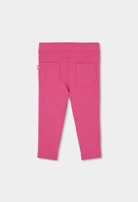 Girls Orange Elastic Fleece Trousers | 494030