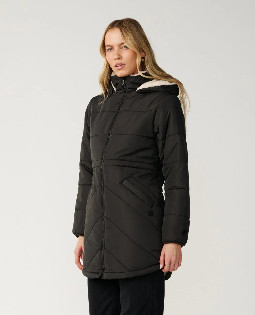 Anti-Series Anoeta Long Line Jacket - Washed Black, Size: XS, Style: 03PWJA/8264