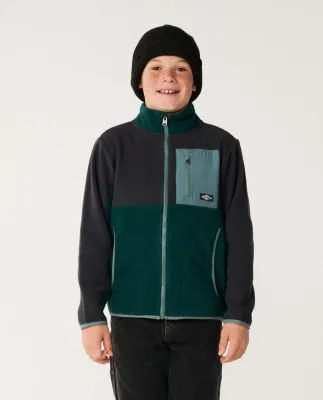 Boys Raw Energy Block Fleece - Blue/Green
