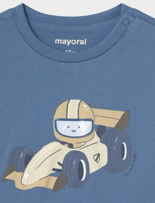 Baby Boys Indigo Racing Driver Long Sleeve Top | 2008