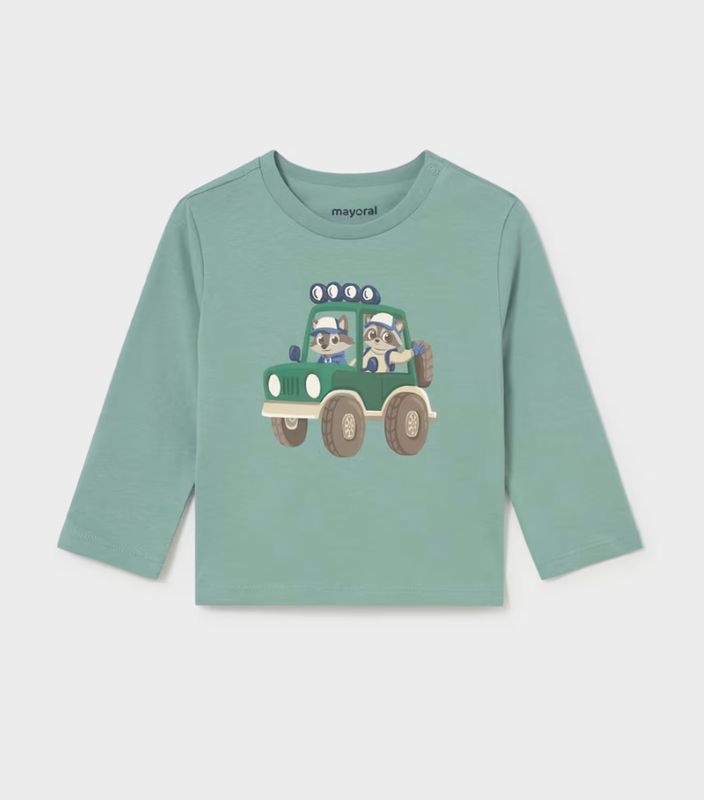 Baby Boys Aquarium Blue 4x4 Long Sleeve Top |2012