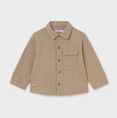Baby Boys Truffle Knitted Overshirt | 2106