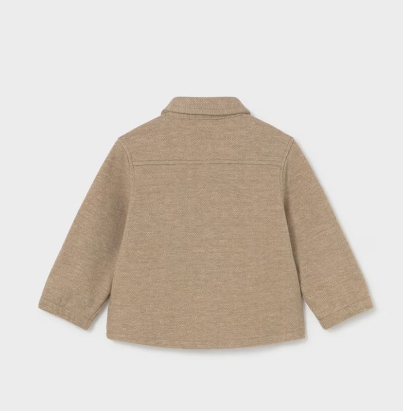 Baby Boys Truffle Knitted Overshirt | 2106