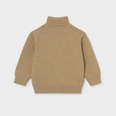 Baby Boys Biscuit Puppies Knitted Zipper Cardigan | 2381