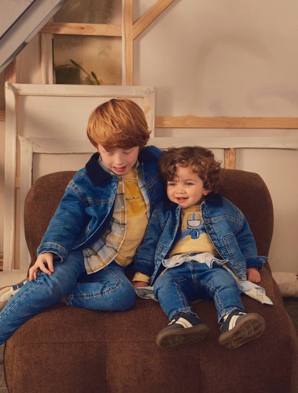 Baby Boys Insulated Medium Denim Jacket | 2420