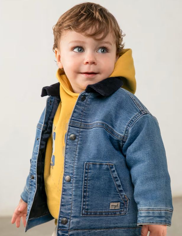 Baby Boys Insulated Medium Denim Jacket | 2420