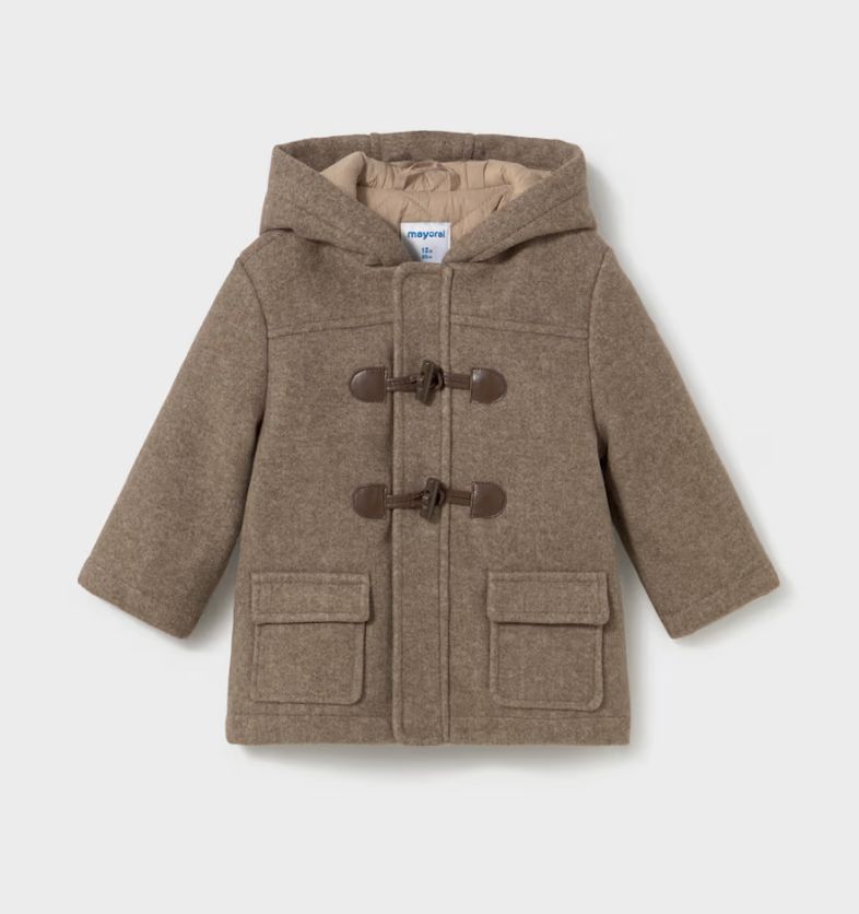 Baby Boys Brown Duffle Coat | 2426, Size: 6M