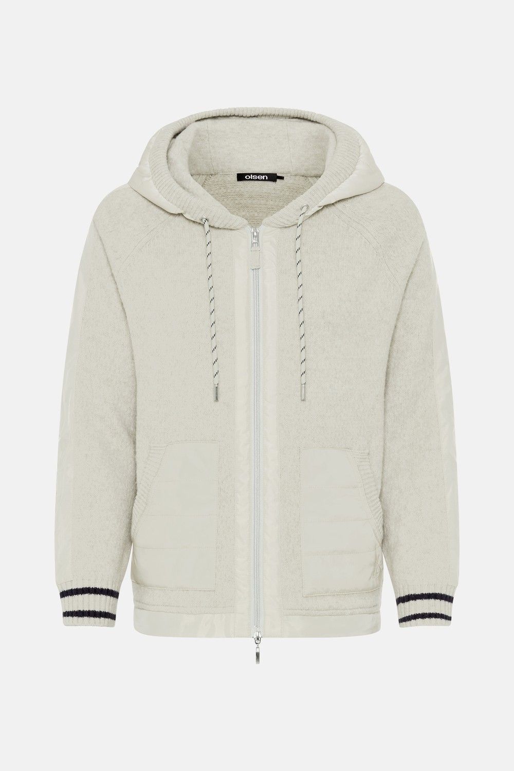 Coastal Look Almond Beige Zipped Hoodie | 11004900, Size: 10