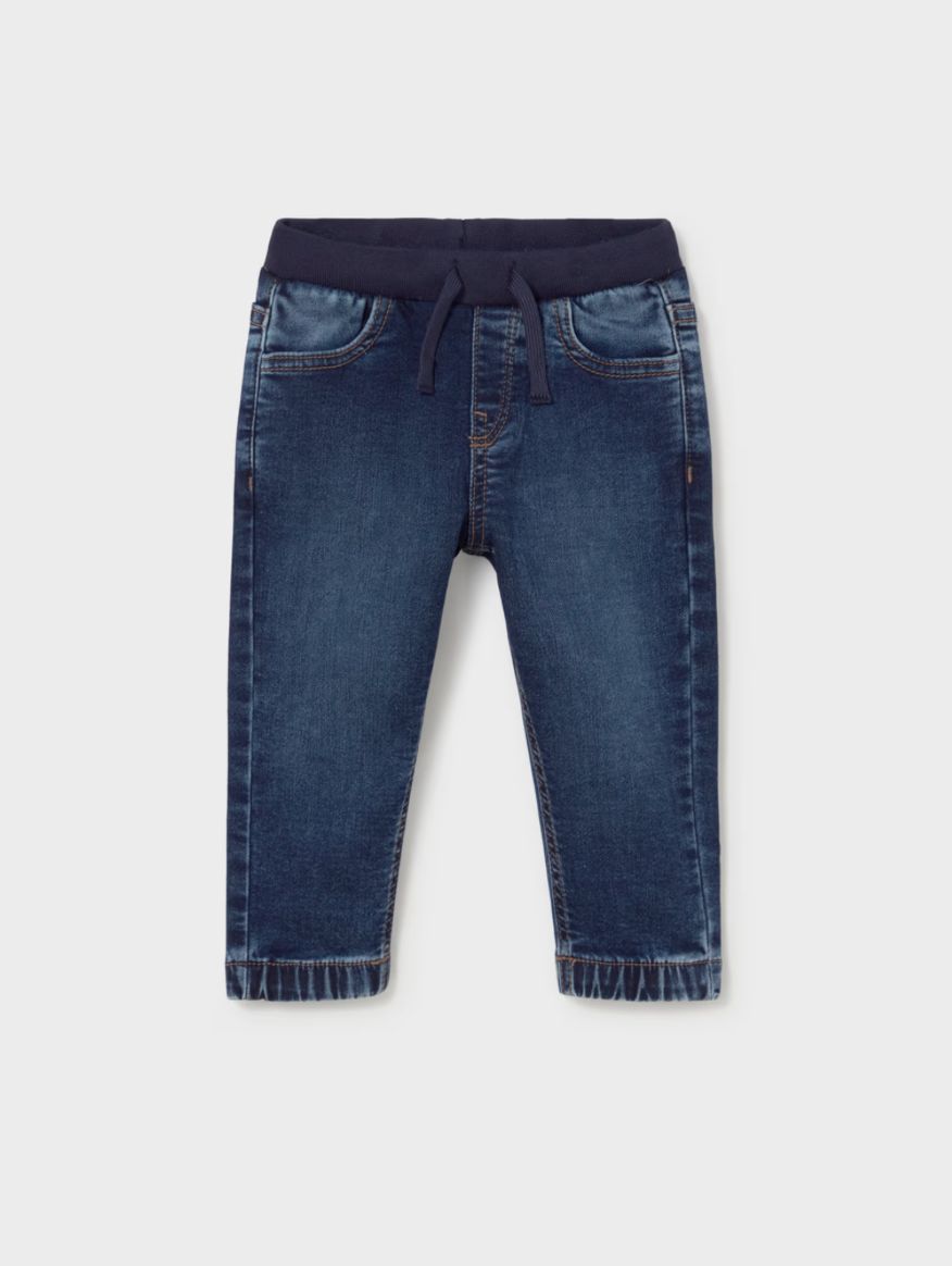 Baby Boys Dark Denim Joggers | 2543, Size: 6M