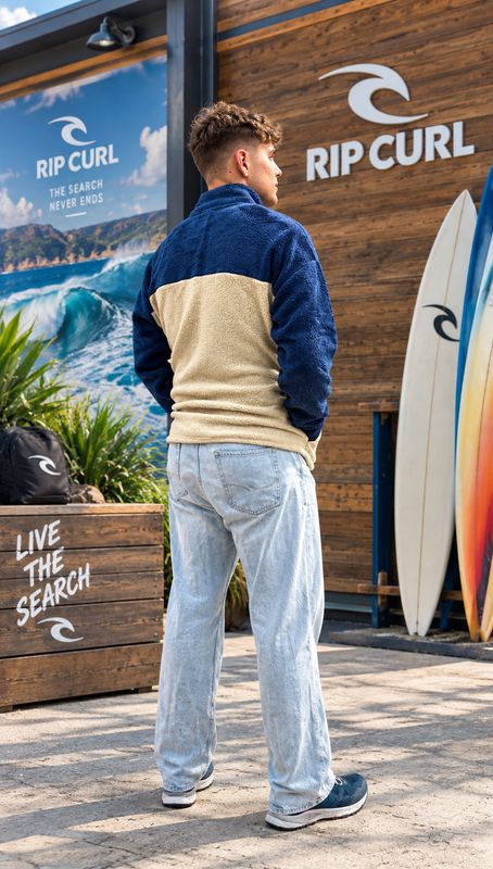Streamline Half Collar Polar - Khaki Sand