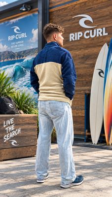 Streamline Half Collar Polar - Khaki Sand
