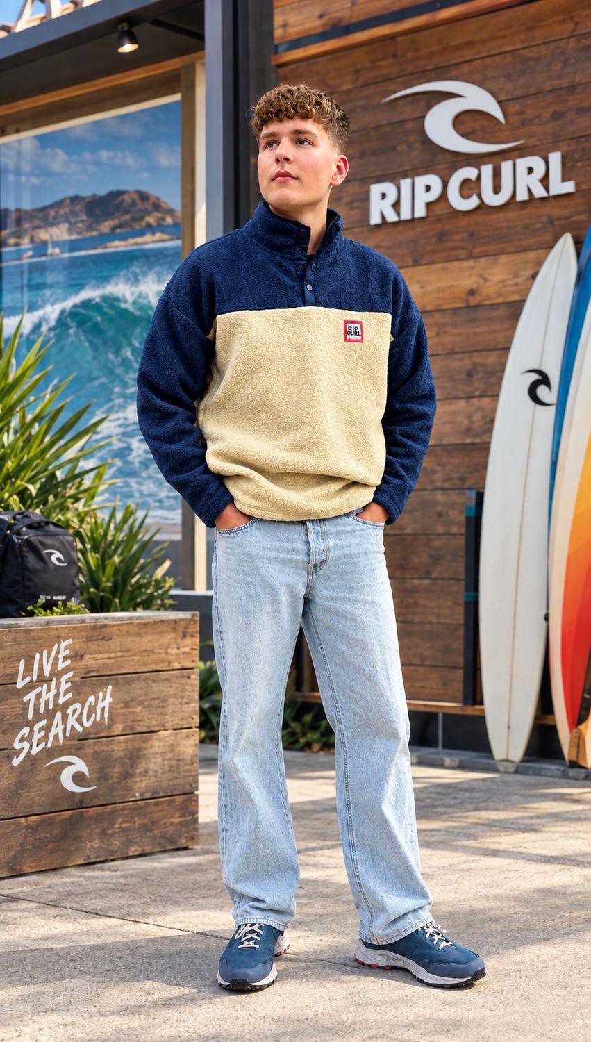 Streamline Half Collar Polar - Khaki Sand, Size: S, Style: 0CPMFL