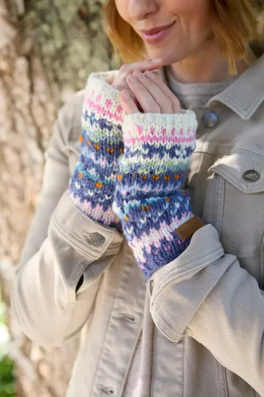 Alaska Handwarmer Cream/Denim