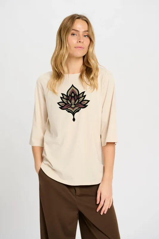 Knight Tee in Desert Green Mix