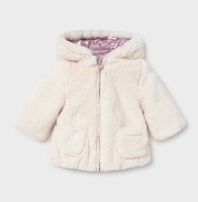 Newborn Girls Mauve Reversible Coat | 2401