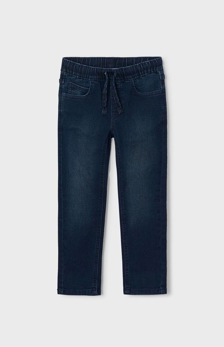 Boys Blue Black Soft Denim Jogger Jeans | 4503, Size: 4Y