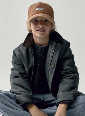 Boston Kids Pine Washed Waxed Coat| 7424