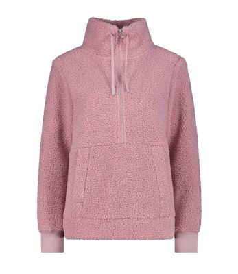 Women's Half Zip High Loft Fleece 32P3806 | Blush