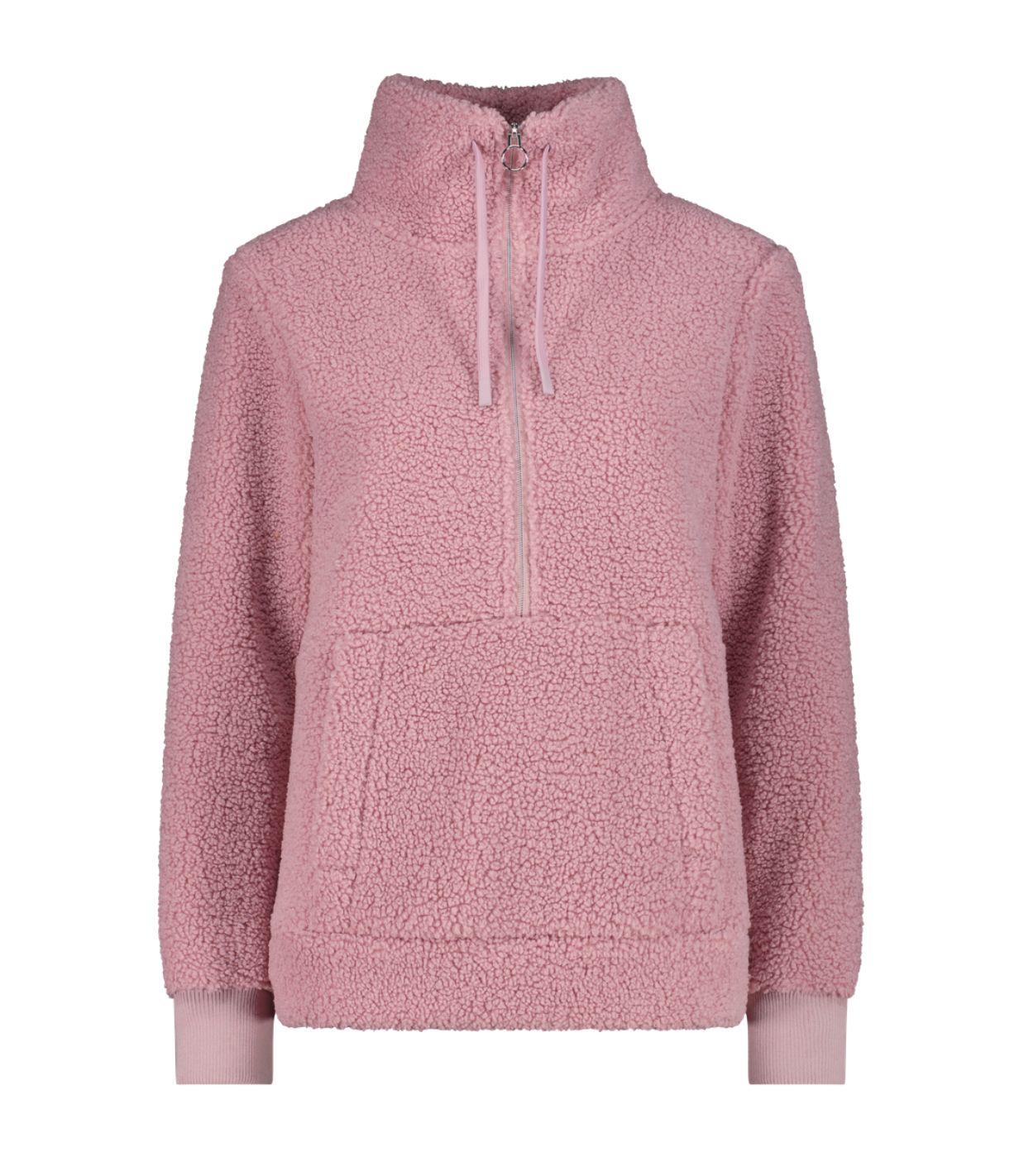 Women's Half Zip High Loft Fleece 32P3806 | Blush, Size: XXS