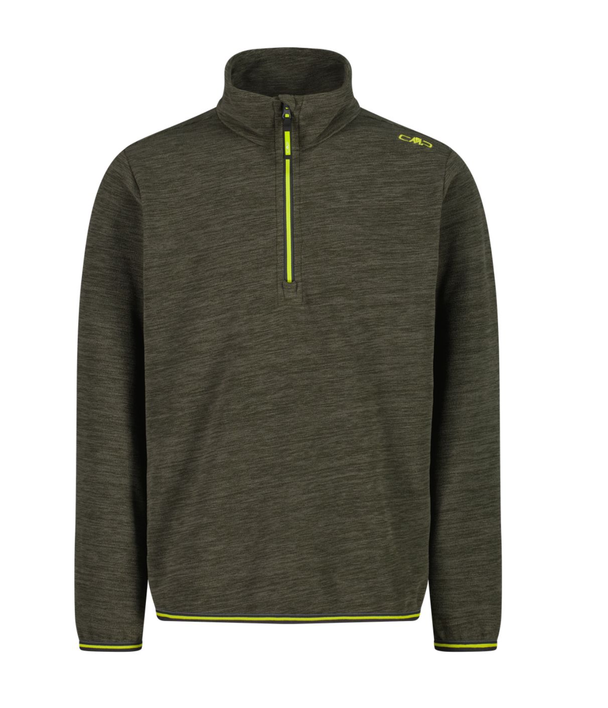 Boys Melange Mid-layer HZ Turtle Neck 34G4894 | Olive-Jungle, Size: 116