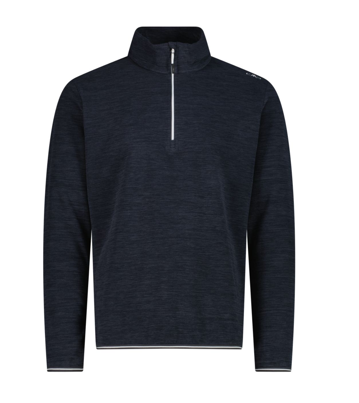 Men's Melange Half Zip Arctic Fleece 34G4897 | Antracite Mel-Bianco, Size: 46