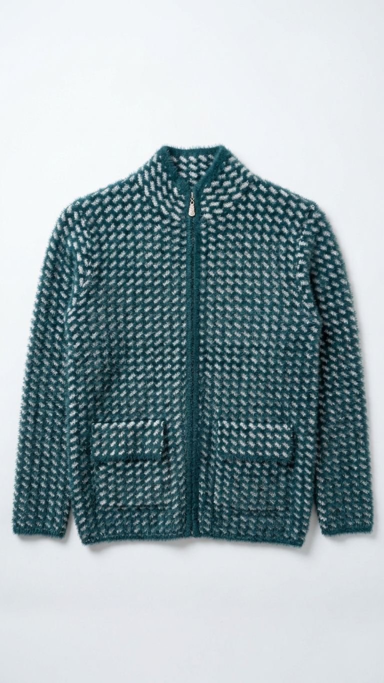 Pine Zipped Jacket with Pocket Flaps DM193, Size: 10