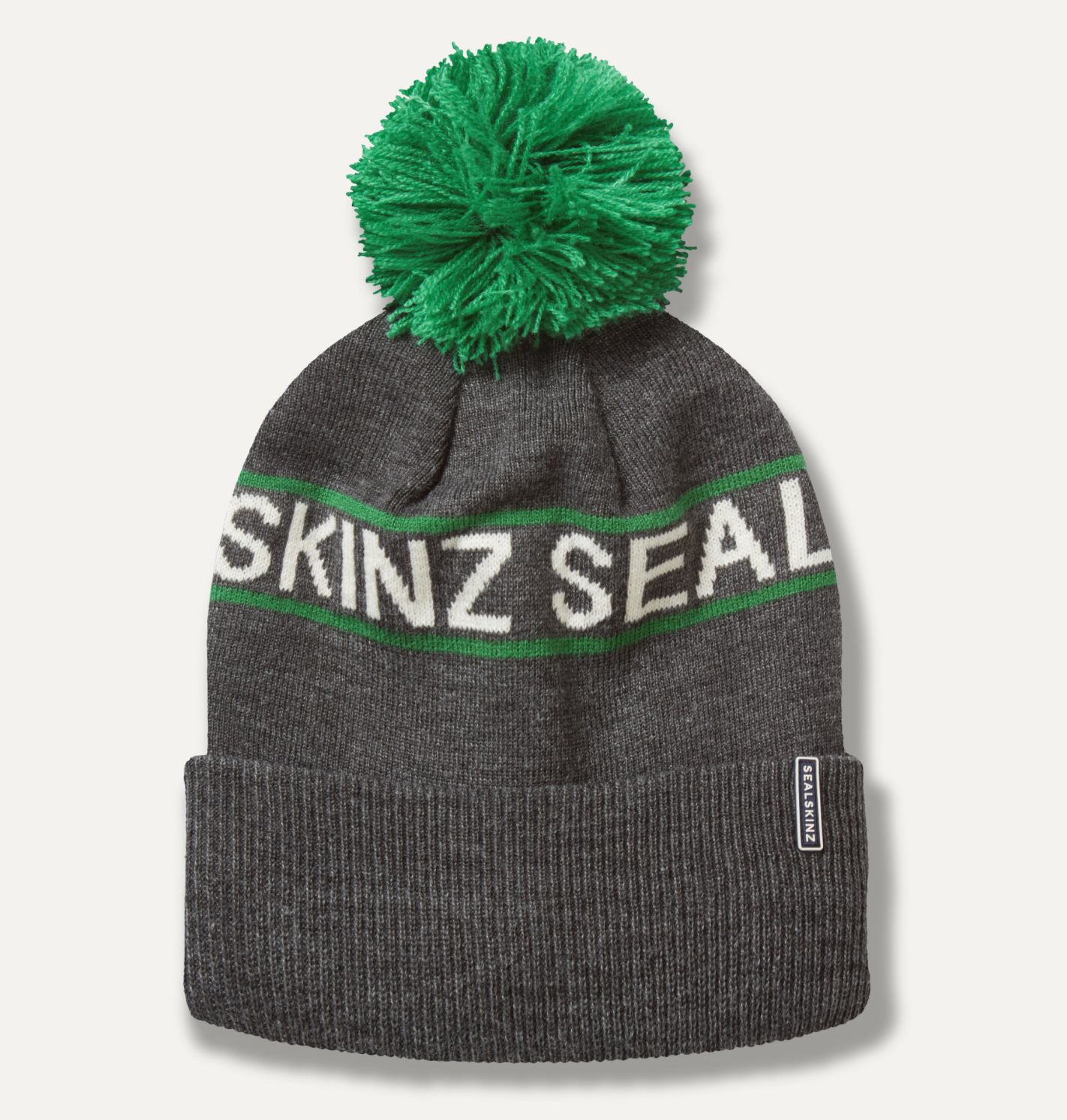 Heacham Dark Grey Marl Waterproof Cold Weather Icon Bobble Hat, Size: S/M