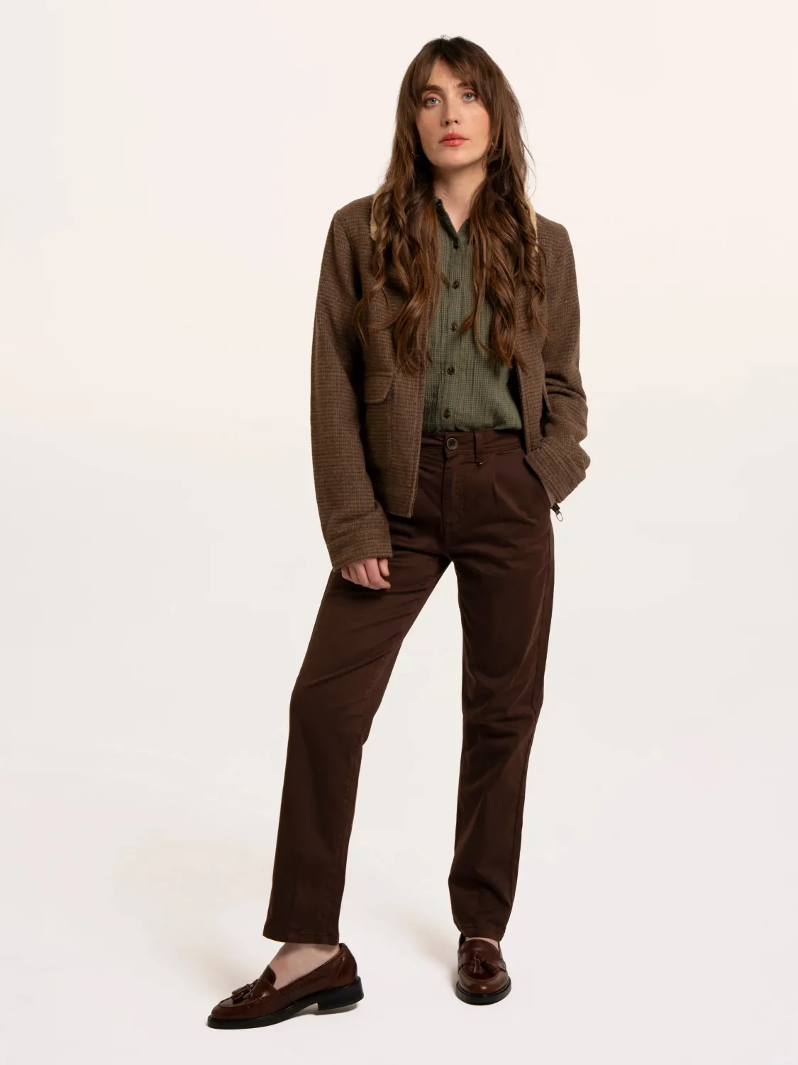 Blake Trouser | Brown, Size: 8