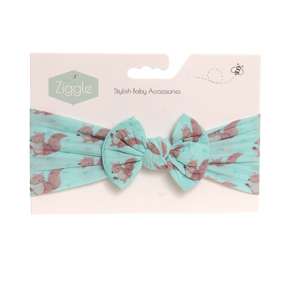 Squirrel Top Bow Turban Headband, Style: BOW0063
