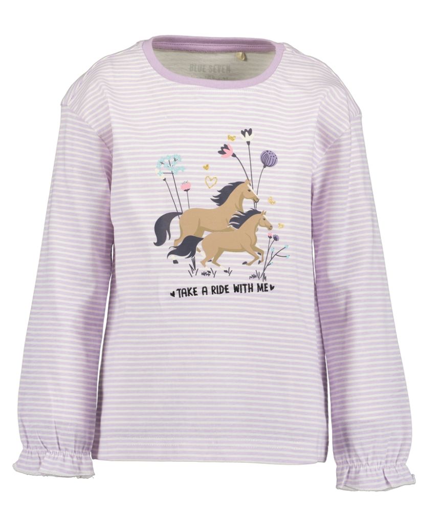 Girl's "Take A Ride With Me" Purple Long Sleeve Top 750799, Size: 3Y