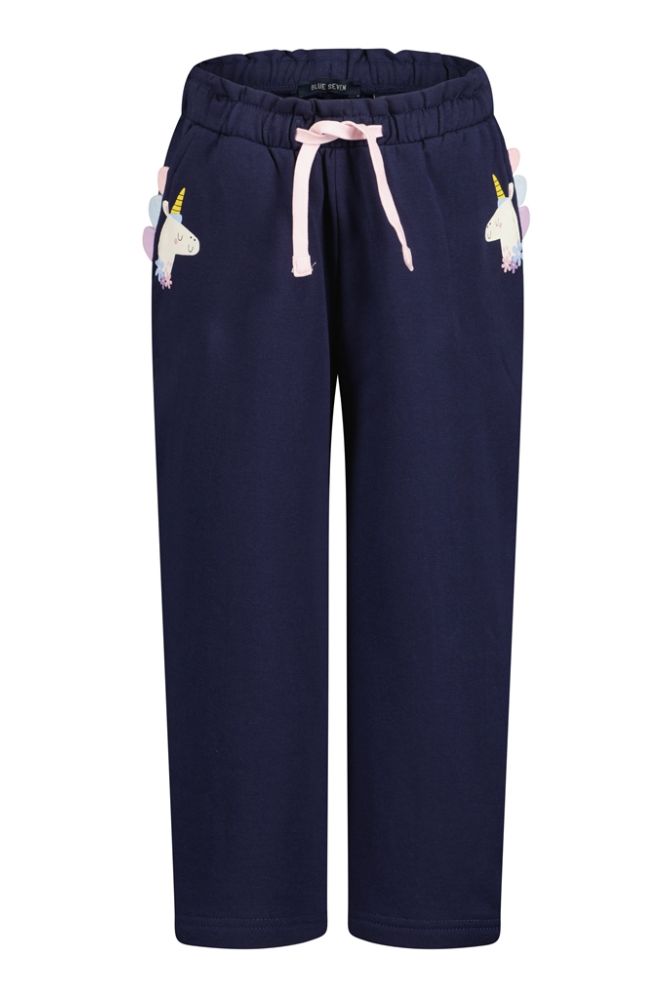 Girl's Navy Unicorn Sweatpants 775190, Size: 3Y